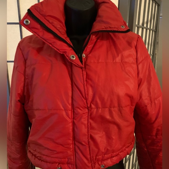 Orange Puffer Jacket - Picture 3 of 9